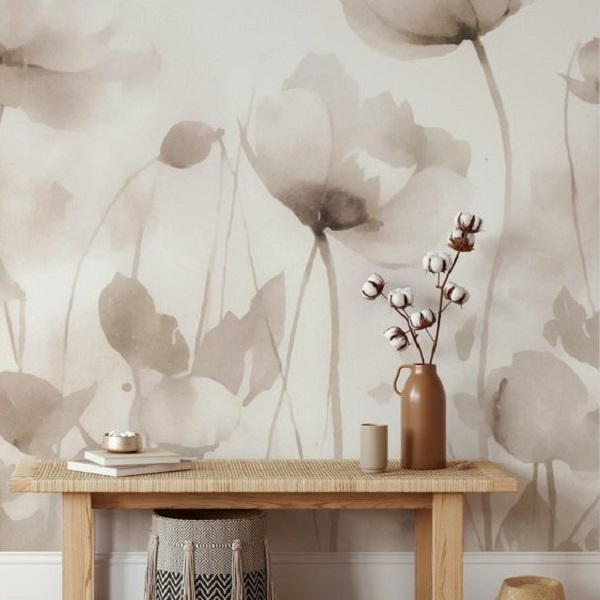 Is flowered wallpaper still in style