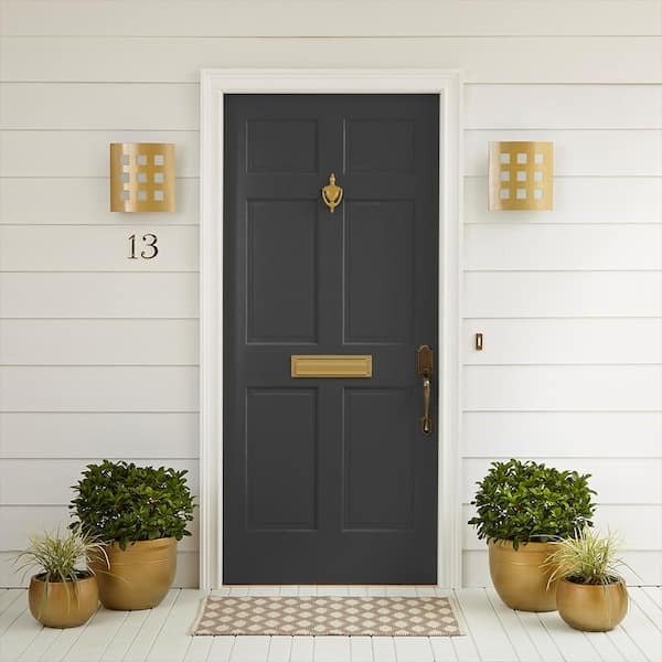 how to paint front door black