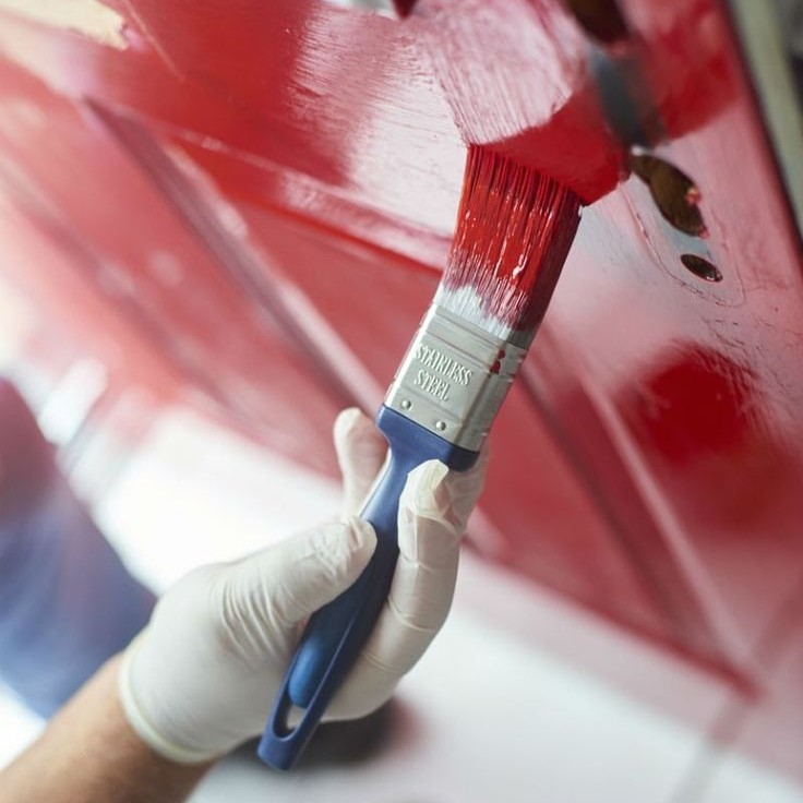 how to paint a steel door