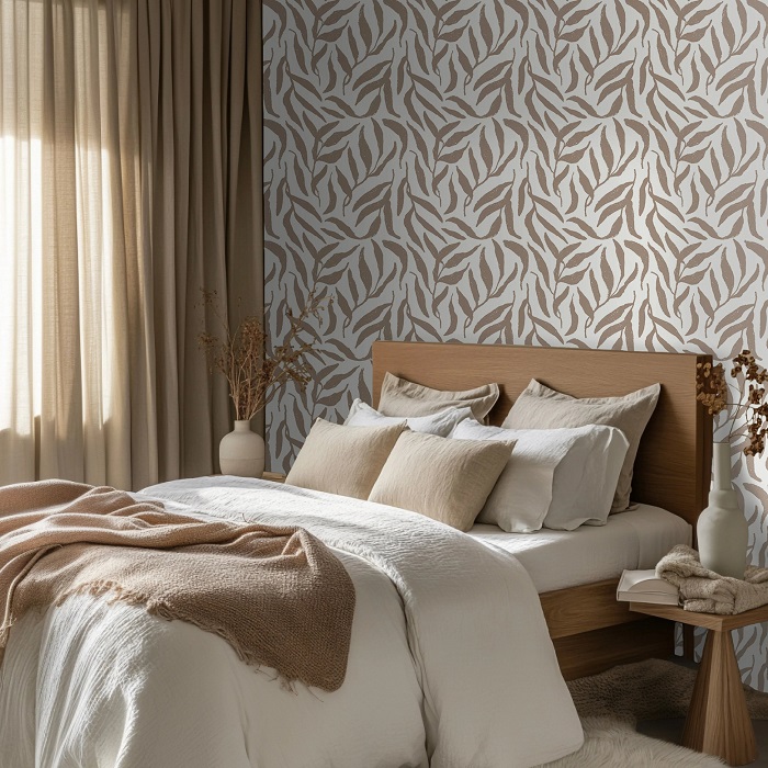 wallpaper in bedroom