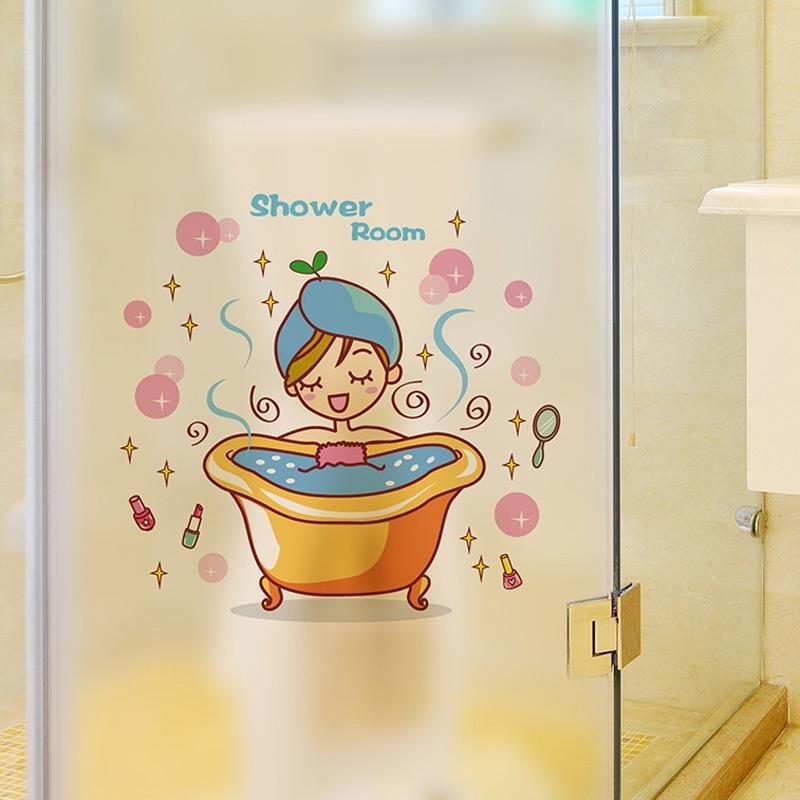 waterproof wall stickers for bathroom